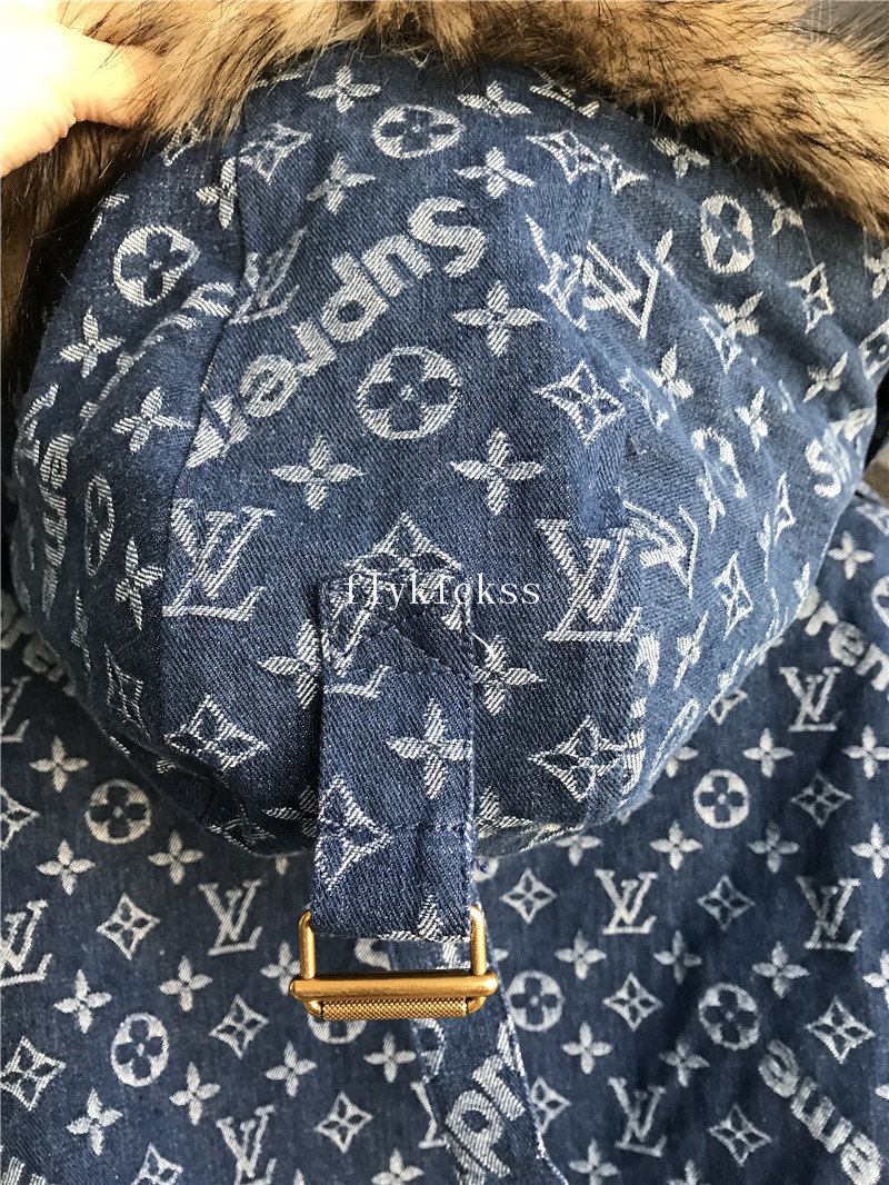 LVS Supreme Blue Denim Coat